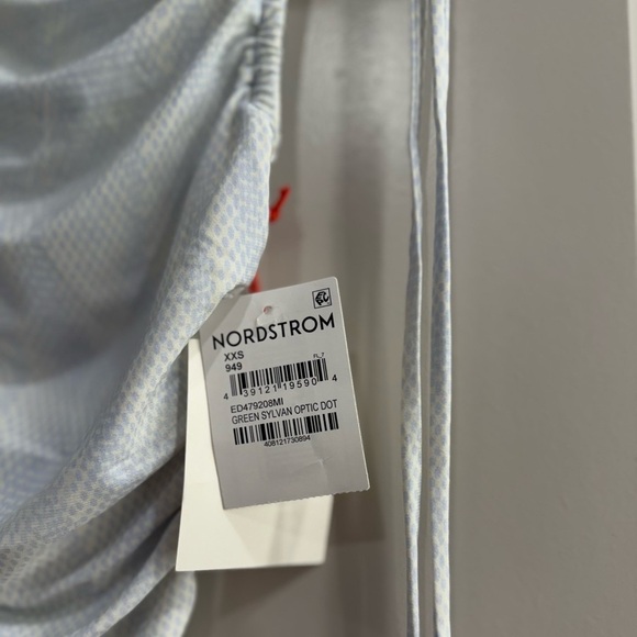 NWT Open Edit Blue Ruched Fitted Tank Top - Picture 4 of 5